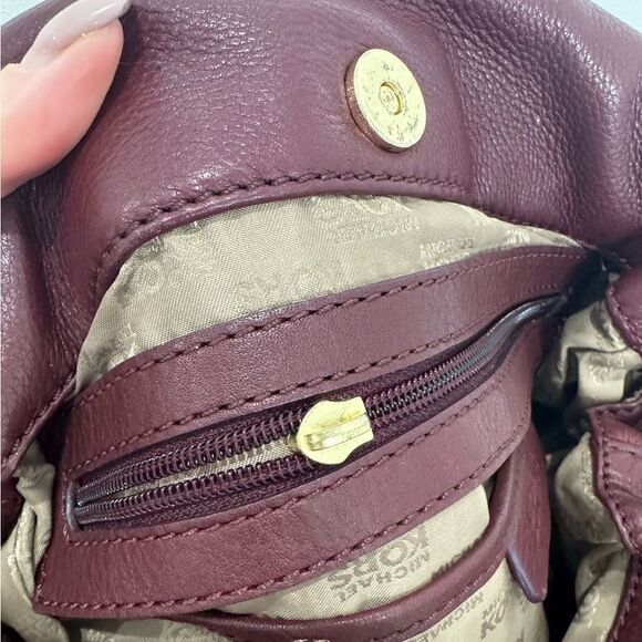 Michael Kors Burgundy Brown Satchel - Picture 7 of 9